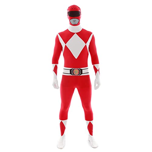 Morphsuits Men's Power Rangers Adult Sized Costume, Red, L UK