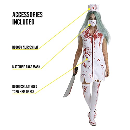 Morph Womens Zombie Nurse Costume Women, Dead Nurse Halloween Costume Outfit, Halloween Costumes Women, Medium