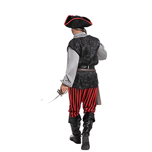 Spooktacular Creations Adult Men Pirate Costume for Halloween, Costume Party, Trick or Treating, Cosplay Party