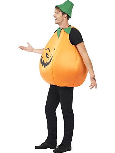 Smiffys Adult men's Pumpkin Costume, Tabard and Hat, Halloween, One Size, 40067