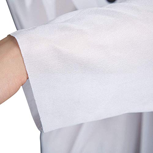 Halloween Ghost Costume with Full Head Cover Adults White Cosplay Robe Horror Costume Outfit Zombie Cloak Spooky Ghastly Ghost Funny Halloween Fancy Dress Party Supplies for Women Men