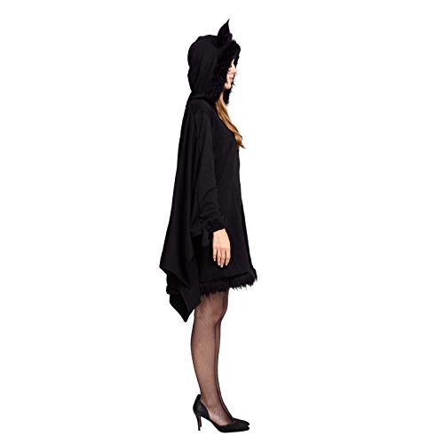 Spooktacular Creations Woman’s Black Bat Zip Hoodie Halloween Costumes for Adults (Large)