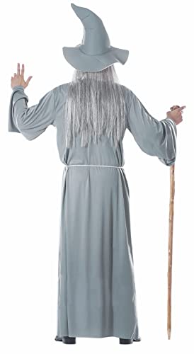Fiestas Guirca Adult Wizard Costume, Grey Wizard Costume, Size L 42-44