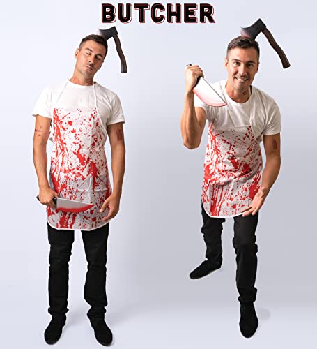 5pcs Butcher - Halloween Costumes For Men - Adult & Teen One Size Fits All - 2022 Trending Fancy Dress - UK Based Brand