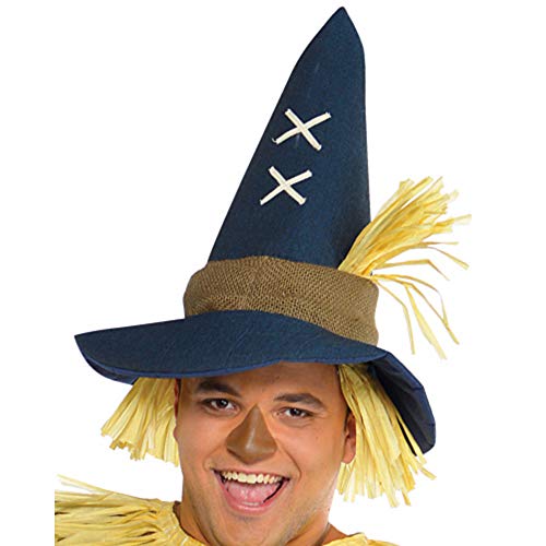Scarecrow Mens Fancy Dress Halloween Fairytale Book Week Adults Costume Outfit