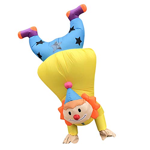 DeHasion Inflatable Clown Costume Funny Costume Halloween Costume for Adult/Halloween/Christmas Party (Upside Down)