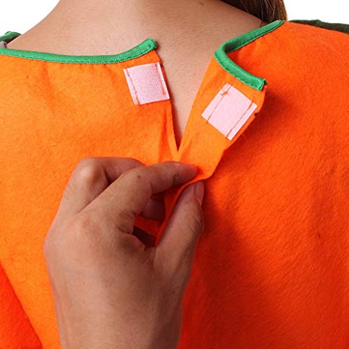 Veroda Unisex Fancy Dress Pumpkin Outfit Clothes for Halloween Costume Party (L-Adult)