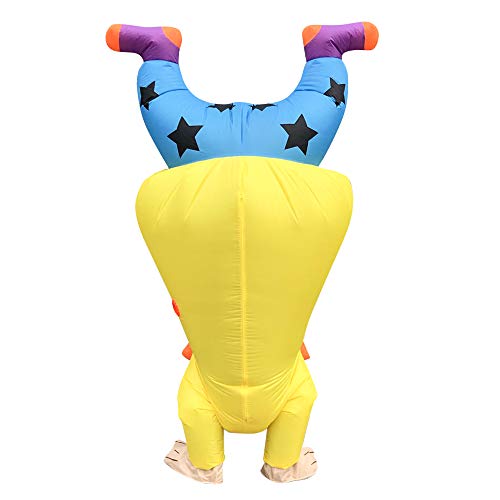 DeHasion Inflatable Clown Costume Funny Costume Halloween Costume for Adult/Halloween/Christmas Party (Upside Down)