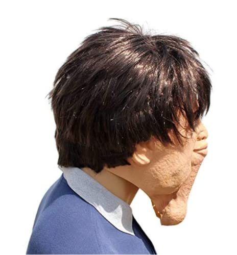 Sigripea Funny Halloween Adult Double Chins Horror latex mask , for Cosplay Rave Party Masquerade Party Full Head Latex Mask Party