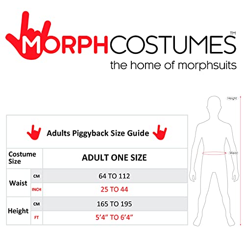 Unisex Piggy Back Frankenstein Fancy Dress Costume - With Stuff Your Own Legs