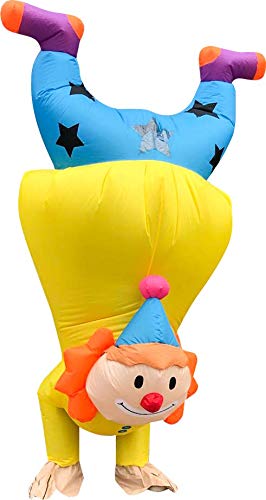 DeHasion Inflatable Clown Costume Funny Costume Halloween Costume for Adult/Halloween/Christmas Party (Upside Down)