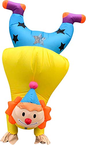 DeHasion Inflatable Clown Costume Funny Costume Halloween Costume for Adult/Halloween/Christmas Party (Upside Down)