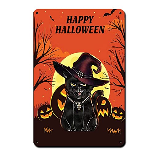 Gothic Halloween Vintage Metal Poster