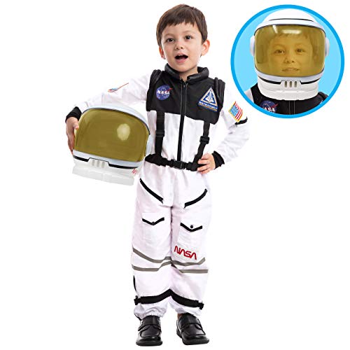 NASA Astronaut Costume with Movable Visor for Kids