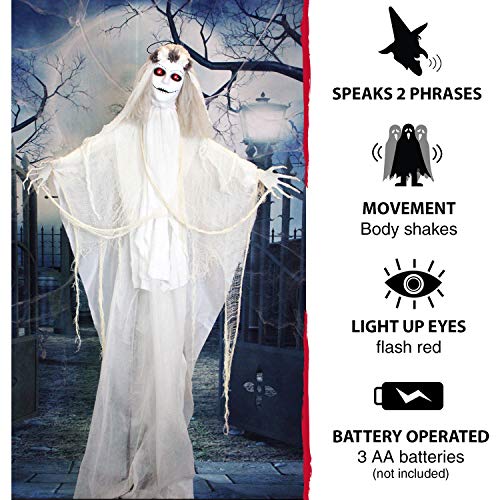 Animated Moaning Skeleton Bride Halloween Prop