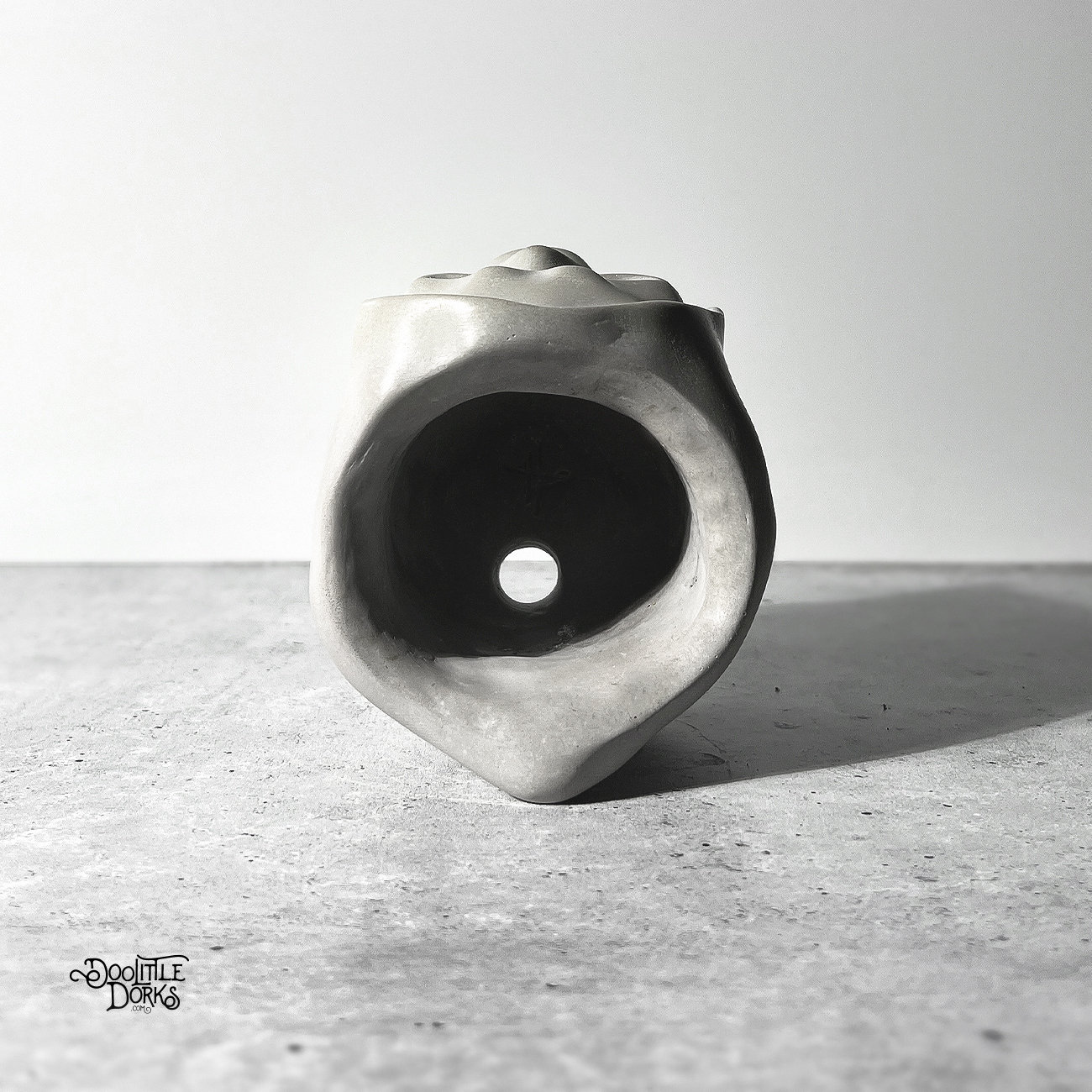 Ghost Face Scream Concrete Planter - Desk Planter