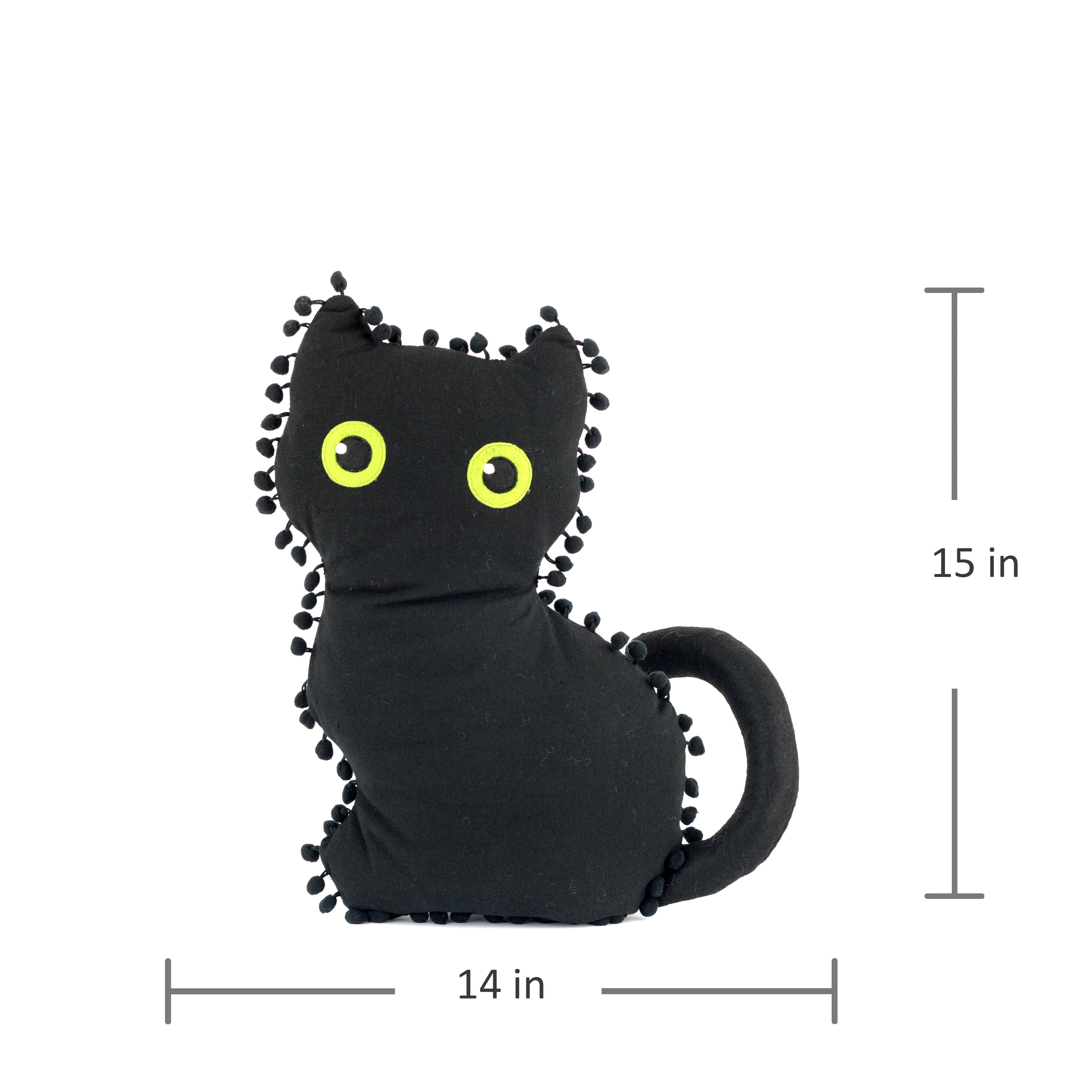 Harvest Pumpkin & Black Cat Pillows (Set)