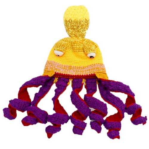 Yellow and Purple Octopus Hat for Halloween