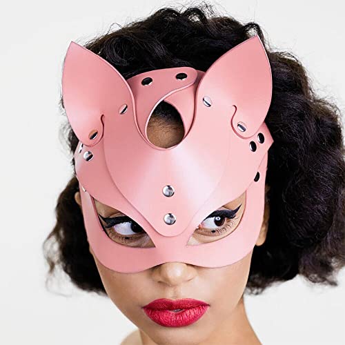 Women's Leather Masquerade Mask for Halloween