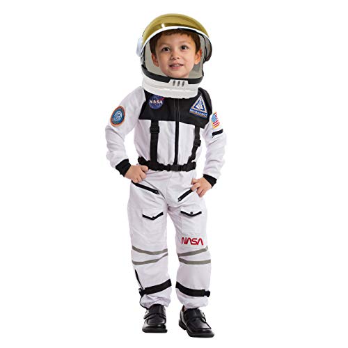 NASA Astronaut Costume with Movable Visor for Kids
