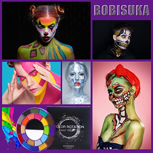 24 color Halloween makeup kit with accessories