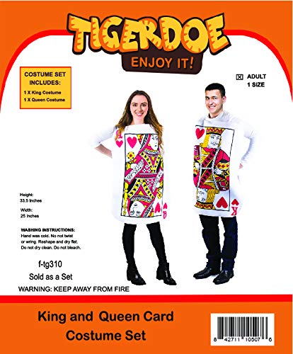 King and Queen Poker Card Couple Costume