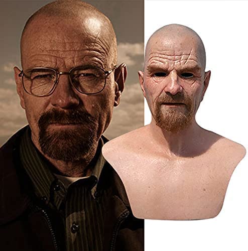 Realistic Old Man Latex Halloween Mask