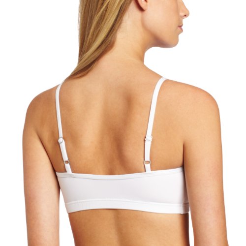 Capezio Women's White Yoga Camisole Bra Top, M