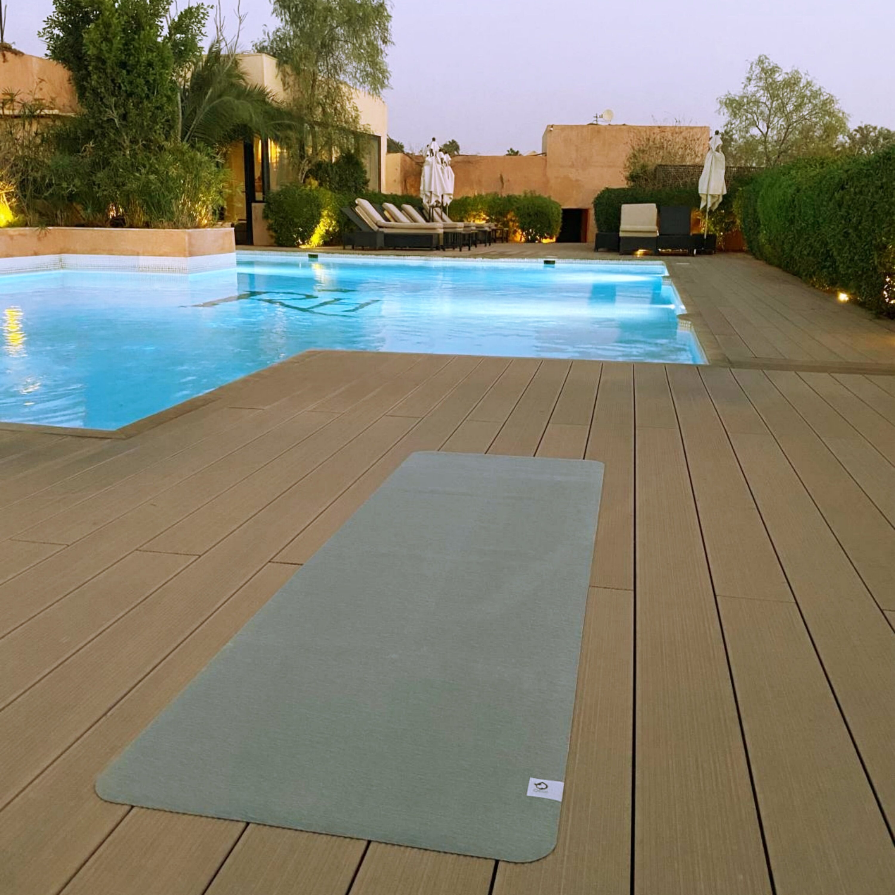 QiEco Travel Yoga Mat: FSC Rubber & Cotton