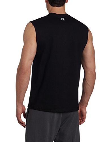 Russell Athletic Men's Cotton Basic Muscle Black