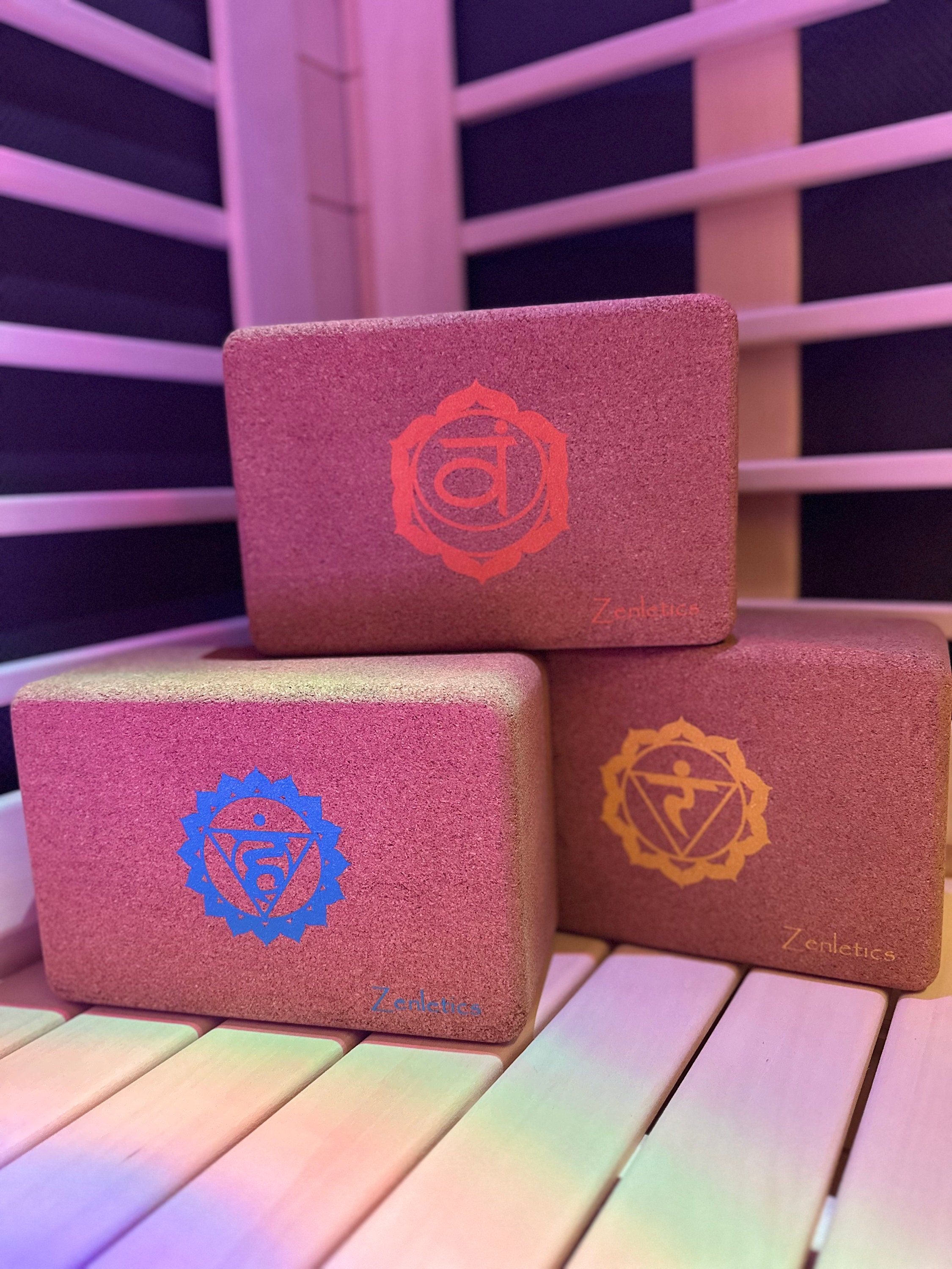 Chakra Awakening Cork Yoga Blocks