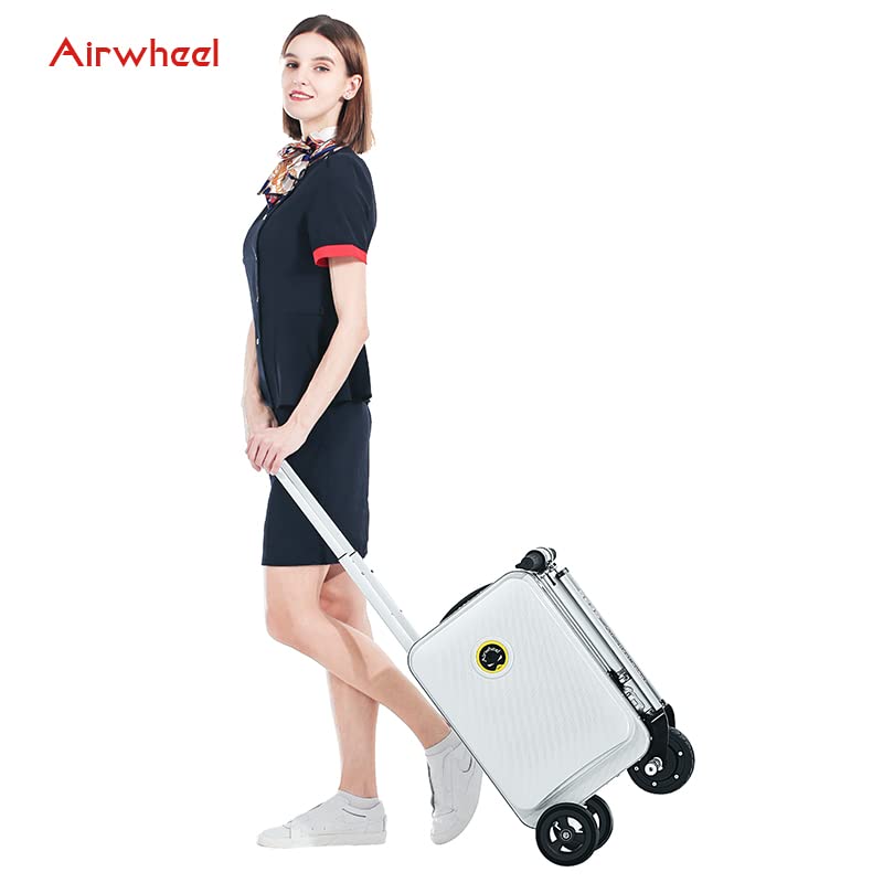 Airwheel SE3 Smart Luggage Riding(rideable) Smart Riding Suitcase Kids Suitcase (Silver)