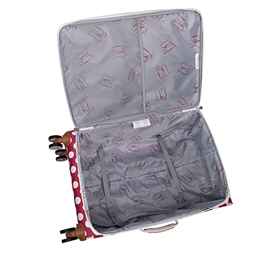 it luggage Summer Spots 34" Softside Checked 8 Wheel Lightweight, Red, 34", Summer Spots 34" Softside Checked 8 Wheel Lightweight Luggage