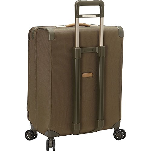 Briggs & Riley Baseline Medium Expandable 4 Wheel Spinner Suitcase, 63.5cm, 95 Litres, Olive