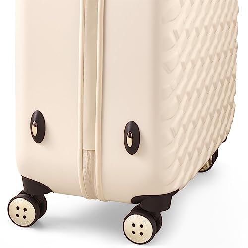 Ted Baker Women's Belle Fashion Lightweight Hardshell Spinner Luggage, Sand Dollar, Checked-Large 30-Inch, Luggage