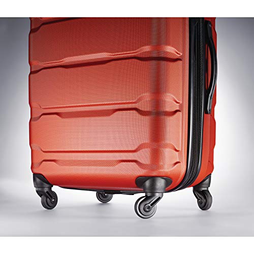 Samsonite Omni Pc Hardside Expandable Luggage, Burnt Orange, Checked-Large 28-Inch, Omni Pc Hardside Expandable Luggage with Spinner Wheels