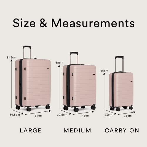 Antler Stamford Suitcases - Set of 3, Putty | Light, Durable & Convenient