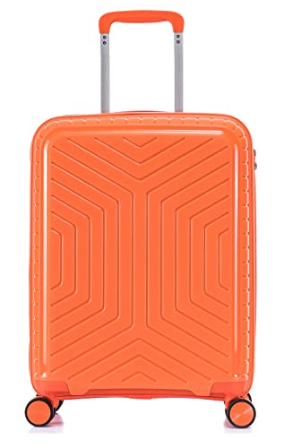 Designer 20" Hard Shell Spinner Hand Luggage - Orange