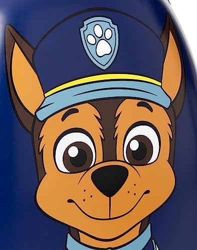 Paw Patrol Chase Suitcase Kids | Boys Navy Cabin Small Hard Cover Holiday Carry On Trolley with Extendable Handle | Police Cop Animated Character