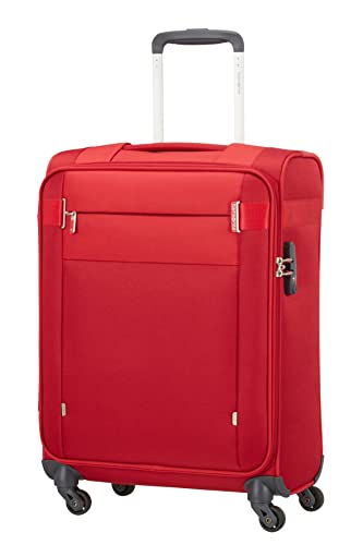 Samsonite Citybeat Spinner, Red, Spinner S (55 cm - 42 L), Hand Luggage
