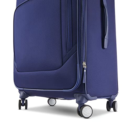 Samsonite Ascentra Softside Luggage, Iris Blue, Checked-Large Spinner
