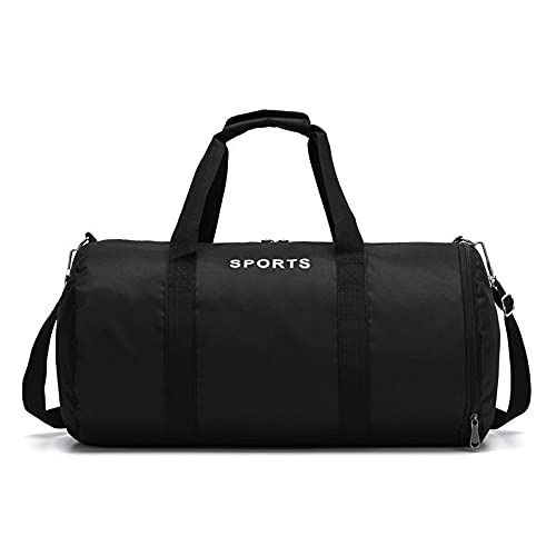 Sport Duffle Bag,Sports Gym Bag with Shoe Compartment Lightweight Training Handbag Portable Overnight Bags Holdall Bags with Long Strap for Men Women,Medium Size
