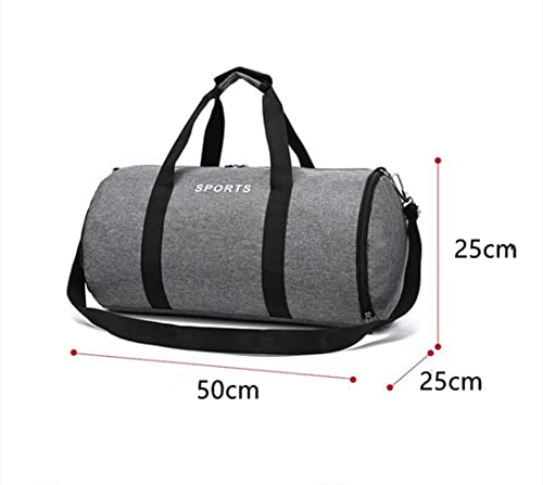 Sport Duffle Bag,Sports Gym Bag with Shoe Compartment Lightweight Training Handbag Portable Overnight Bags Holdall Bags with Long Strap for Men Women,Medium Size