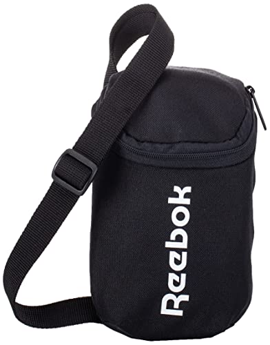 Reebok Unisex Act Core Large Logo City Shoulder Bag, black, One size