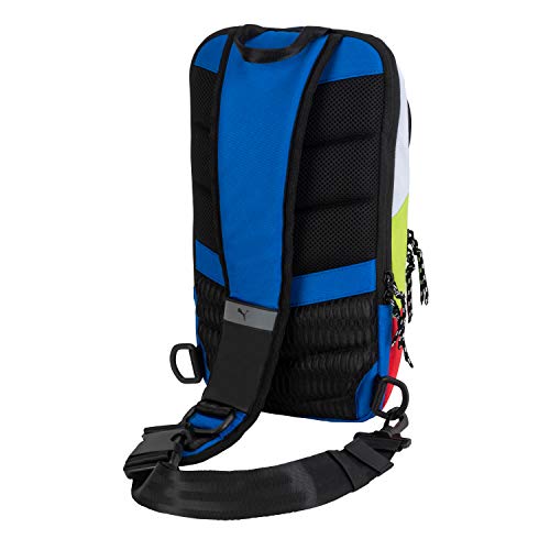 PUMA Forecast Multitude Backpack Sling Shoulder Bag (Blue Multi, One Size)