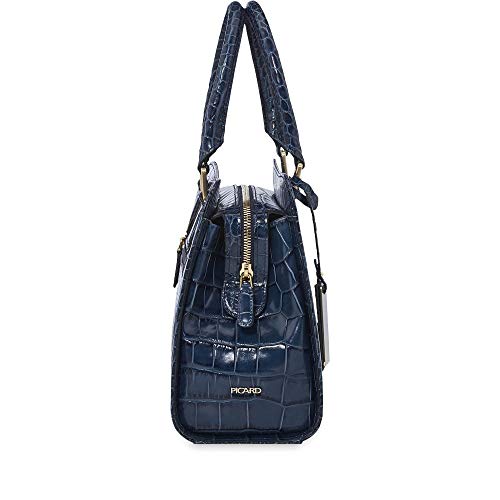 Picard, Weimar Series 555036N947 Women's Leather Shoulder Bag with Handle Midnight Blue