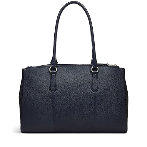 RADLEY London Hampstead Ziptop Workbag Handbag for Women, Made from Black Textured Leather with Top Handle, Handbag with Zip-top Closure & Press Stud Fastening, Women's Bag with Interior Slip Pocket