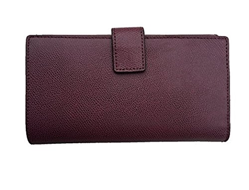 Michael Michael Kors Florence Leather Large Billfold Wallet (One Size, Plum (2776) / Gold)