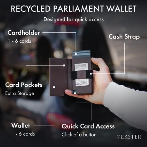 Eco-Friendly Ekster Parliament Leather Wallet | RFID Blocking