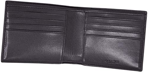 Coach Men's 3 in 1 Wallet With Coach Signature Print Gift Set, Style F41346, Black